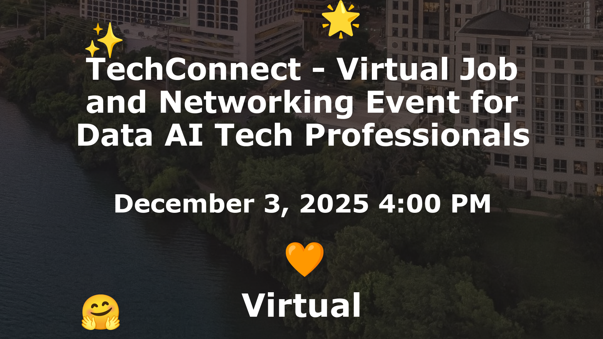 TechConnect - Virtual Job and Networking Event for Data AI Tech Professionals event image